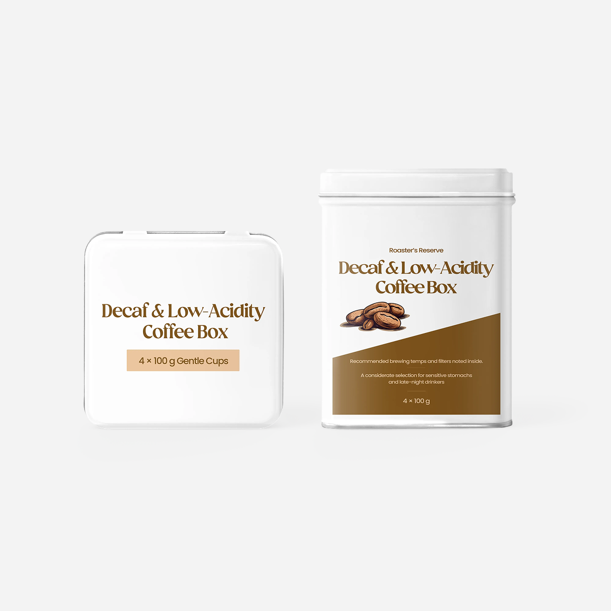 Decaf & Low-Acidity Coffee Box — 8 Sachets