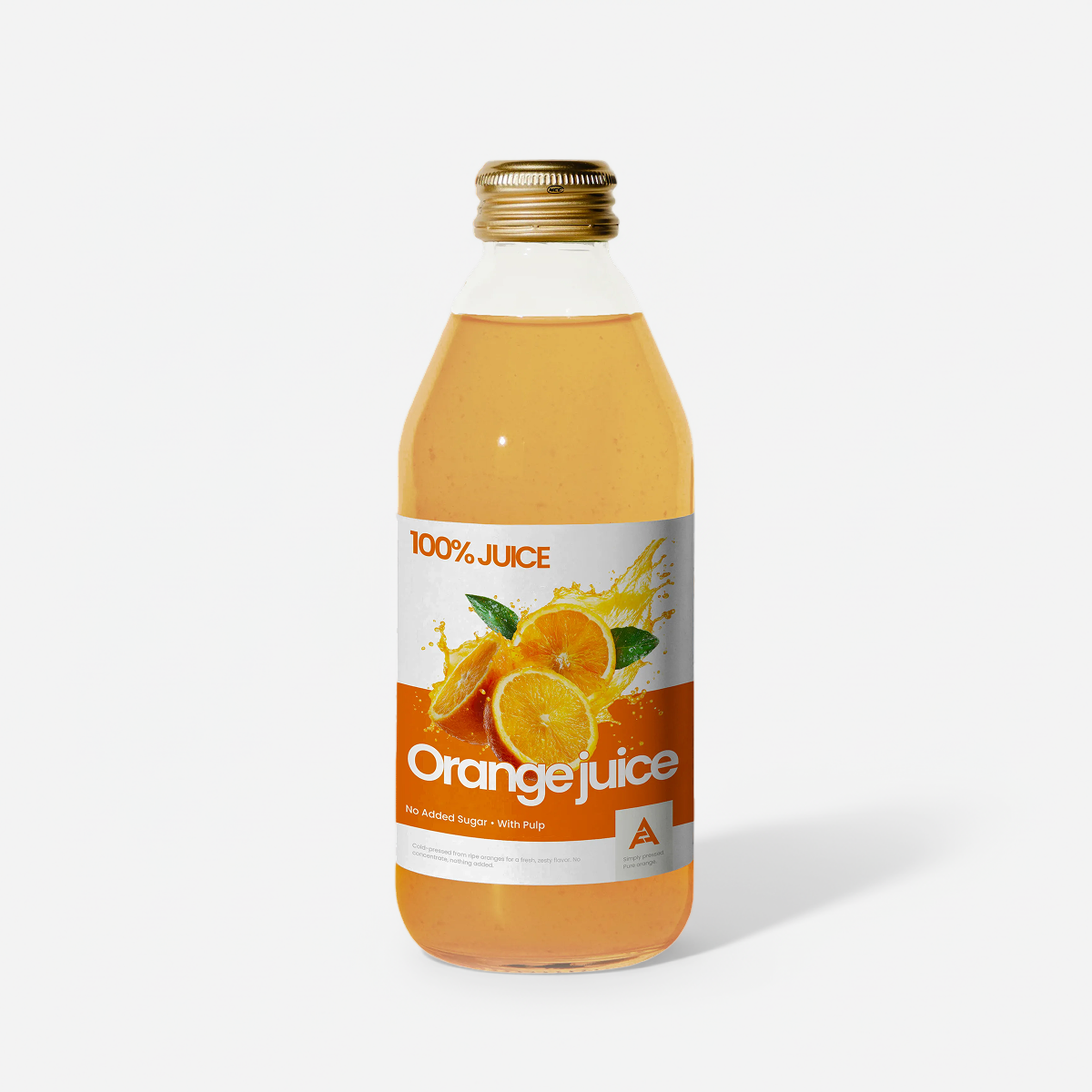 Orange Juice — Cold-Pressed 100% (1 L Bottle)