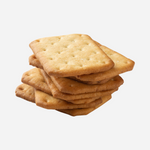 Stack of Square Saltine-Style Crackers