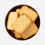 Stack of Square Saltine-Style Crackers