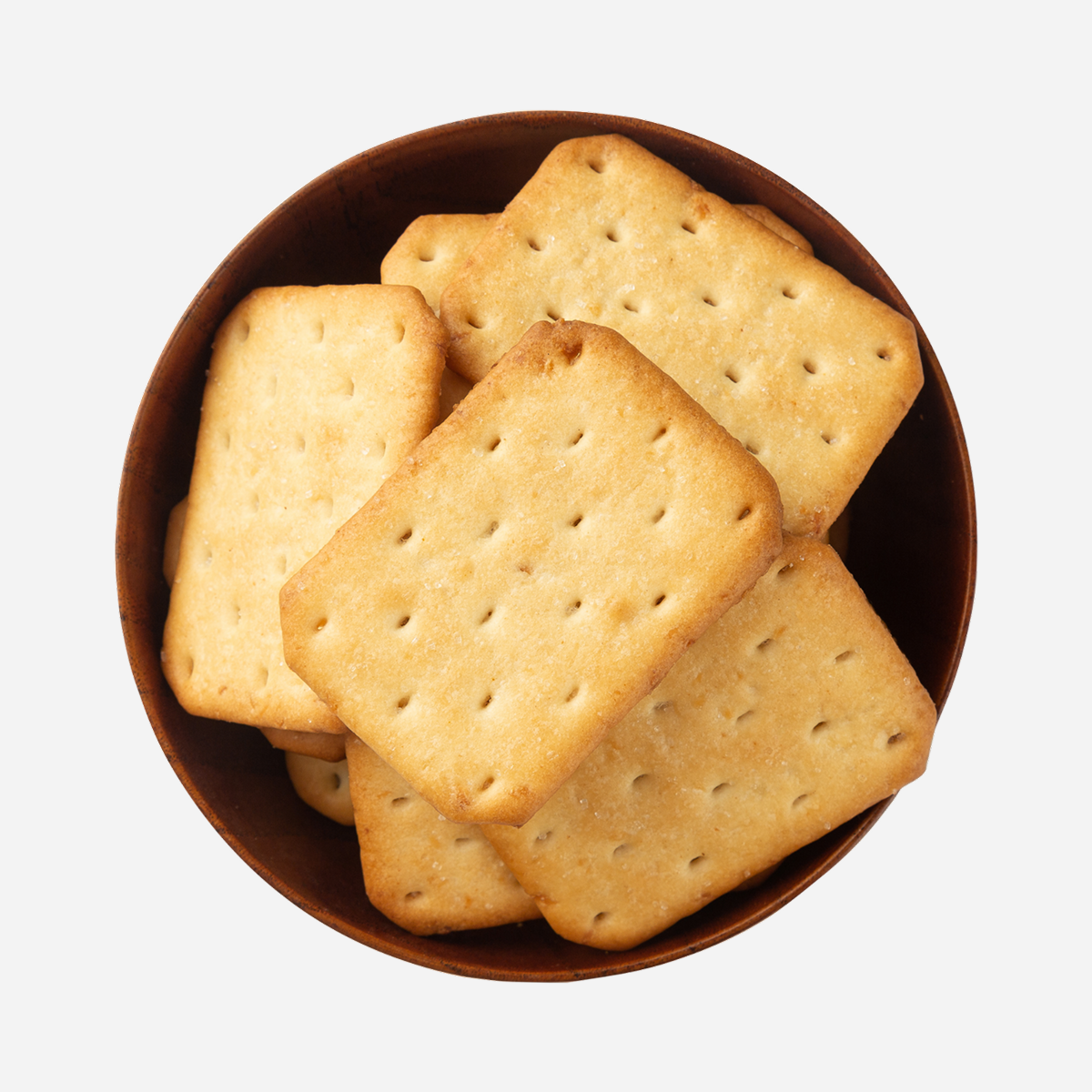 Stack of Square Saltine-Style Crackers