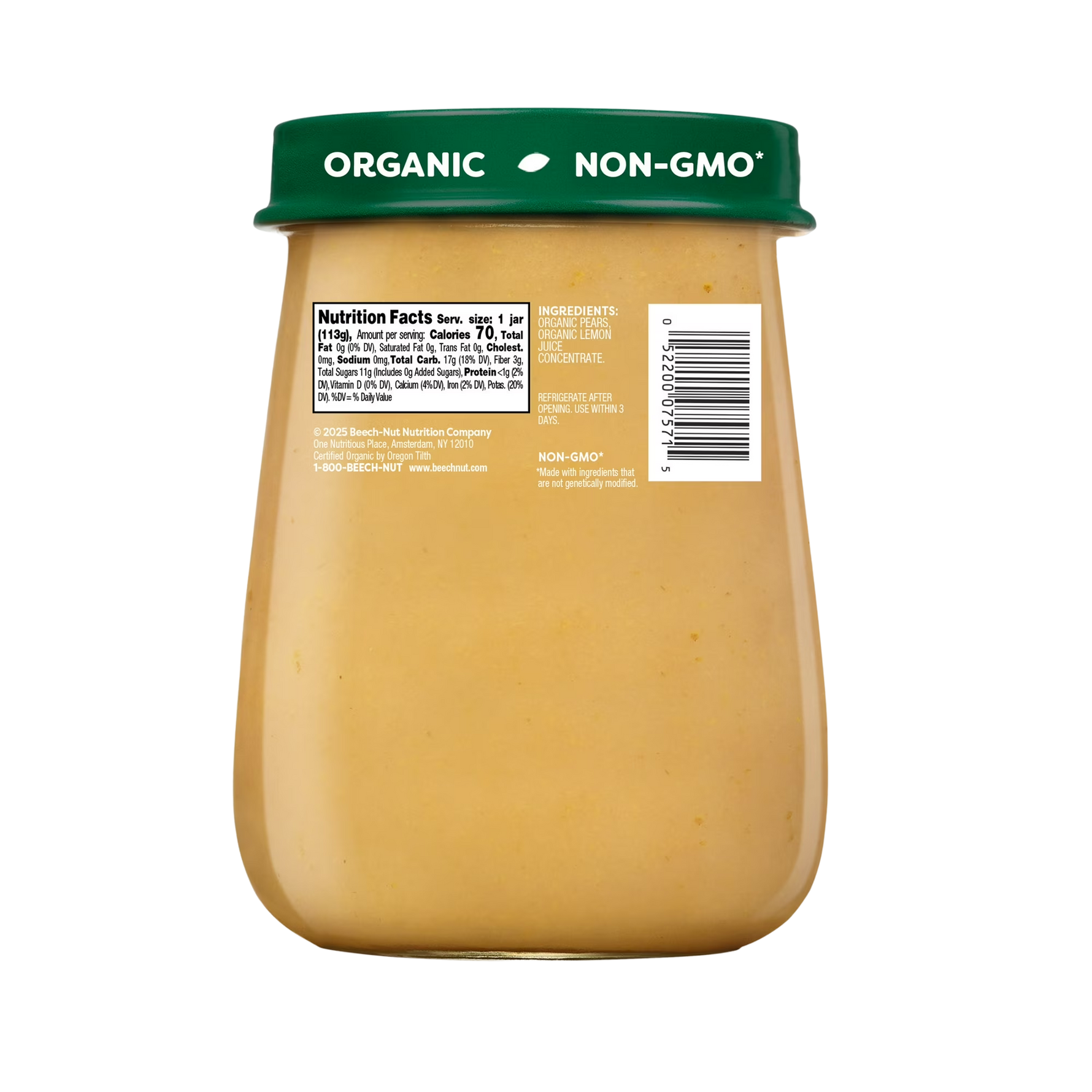 Organic Pear Puree