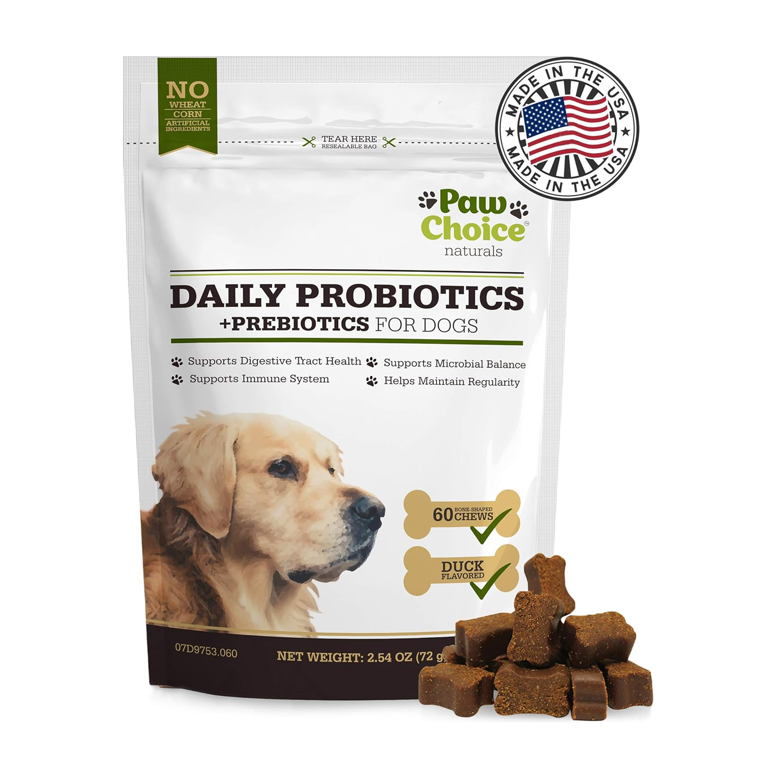 Daily Probiotics Soft Chews for Dogs
