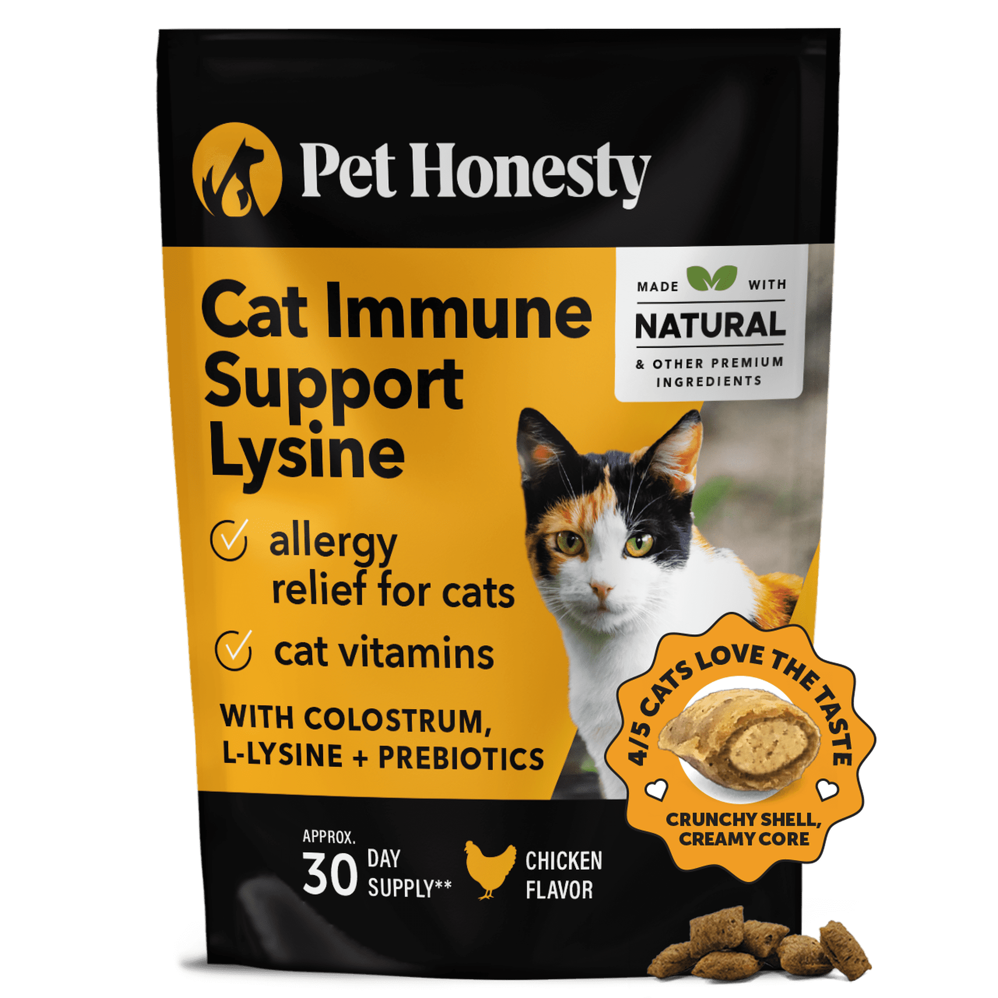 Cat Immune Support Treats - Lysine & Probiotic Formula