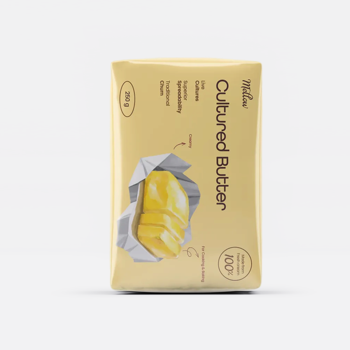 Cultured Butter — Cultured European-Style Butter (250 g)